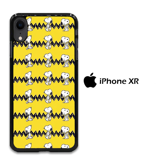 Snoopy Chevron Yellow iPhone XR Case