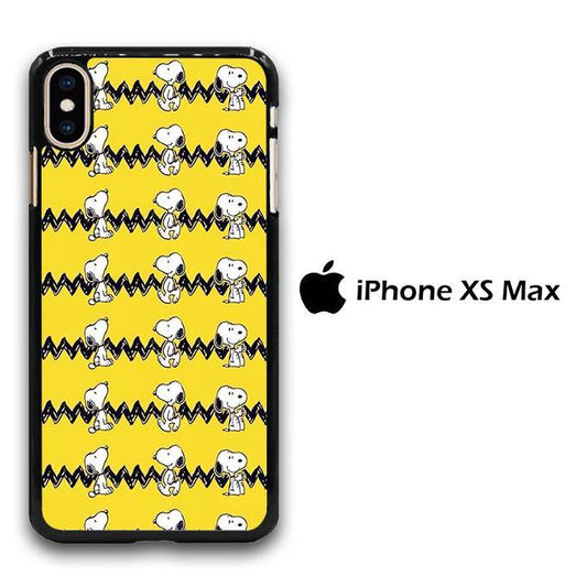 Snoopy Chevron Yellow iPhone Xs Max Case - ezzyst