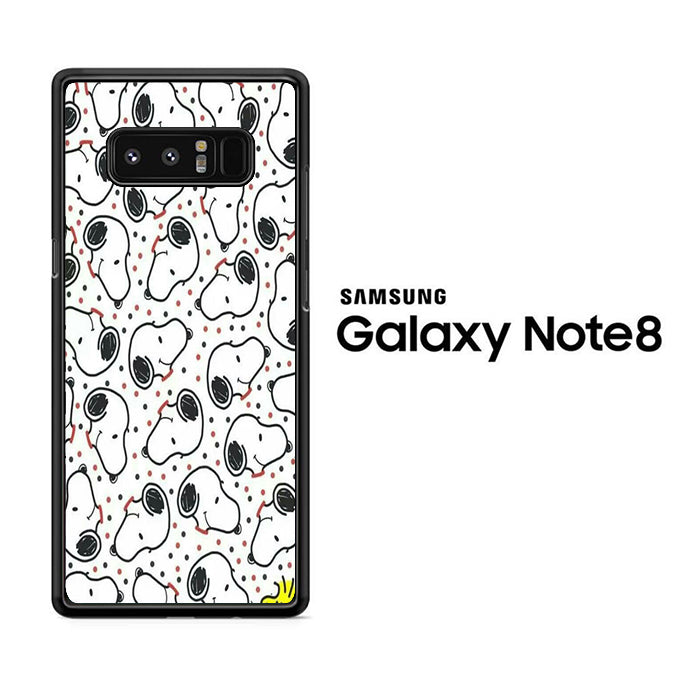 Snoopy Head Polkadot Samsung Galaxy Note 8 Case