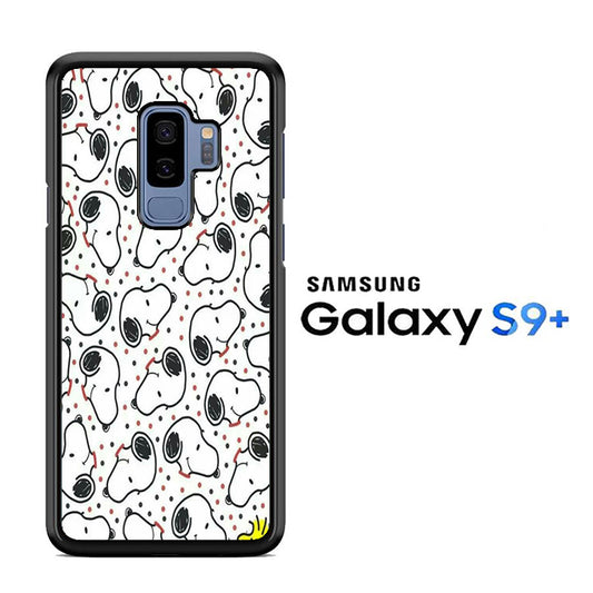 Snoopy Head Polkadot Samsung Galaxy S9 Plus Case