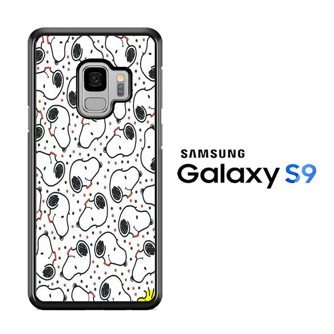 Snoopy Head Polkadot Samsung Galaxy S9 Case