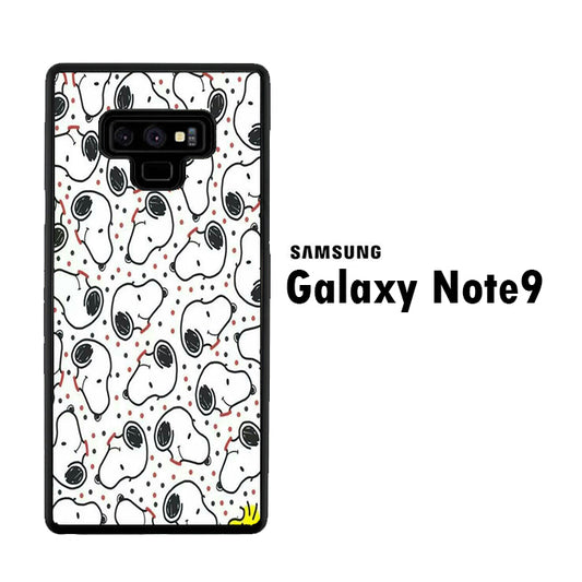 Snoopy Head Polkadot Samsung Galaxy Note 9 Case