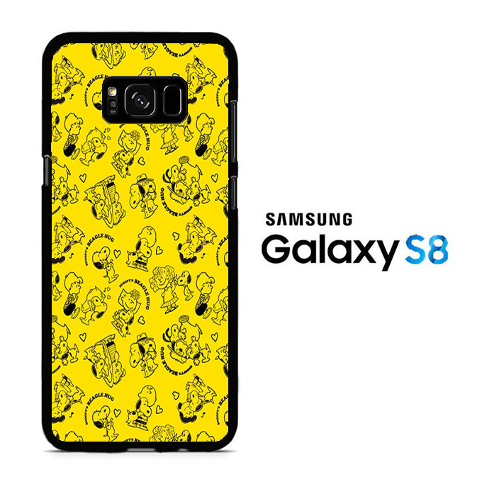 Snoopy Hug Yellow Samsung Galaxy S8 Case