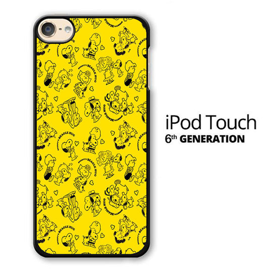 Snoopy Hug Yellow iPod Touch 6 Case - Ezzystore
