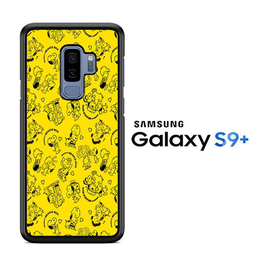 Snoopy Hug Yellow Samsung Galaxy S9 Plus Case