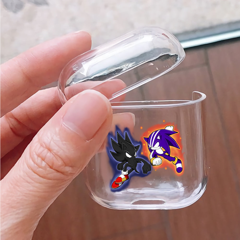 Sonic Beattle Darksonic x Darkspine Sonic Protective Clear Case Cover For Apple Airpods