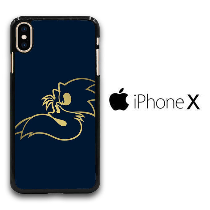 Sonic Navy Gold iPhone X Case