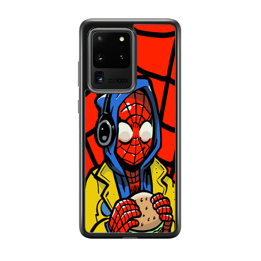 Spiderman Burger Lunch Samsung Galaxy S20 Ultra Case