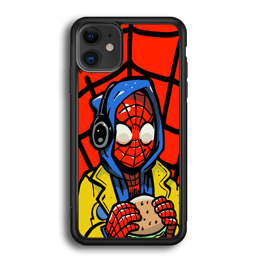 Spiderman Burger Lunch iPhone 12 Case