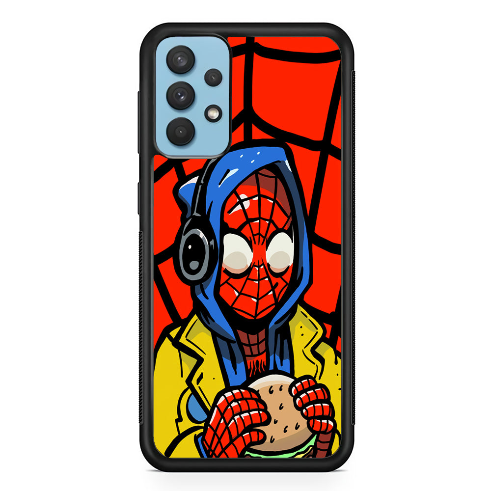 Spiderman Burger Lunch Samsung Galaxy A32 Case