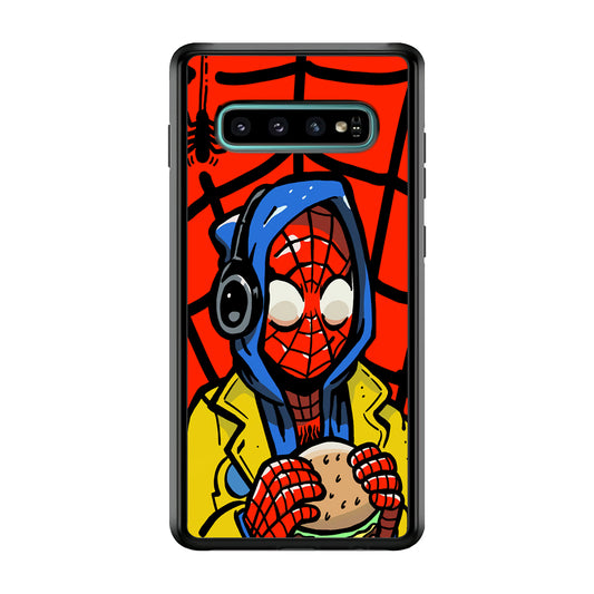 Spiderman Burger Lunch Samsung Galaxy S10 Plus Case