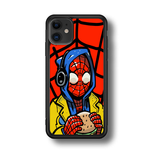 Spiderman Burger Lunch iPhone 11 Case