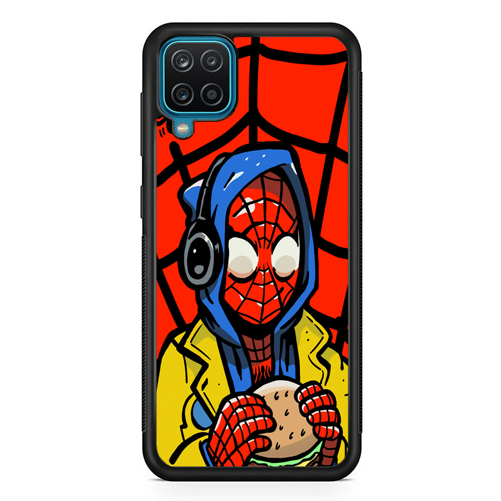 Spiderman Burger Lunch Samsung Galaxy A12 Case