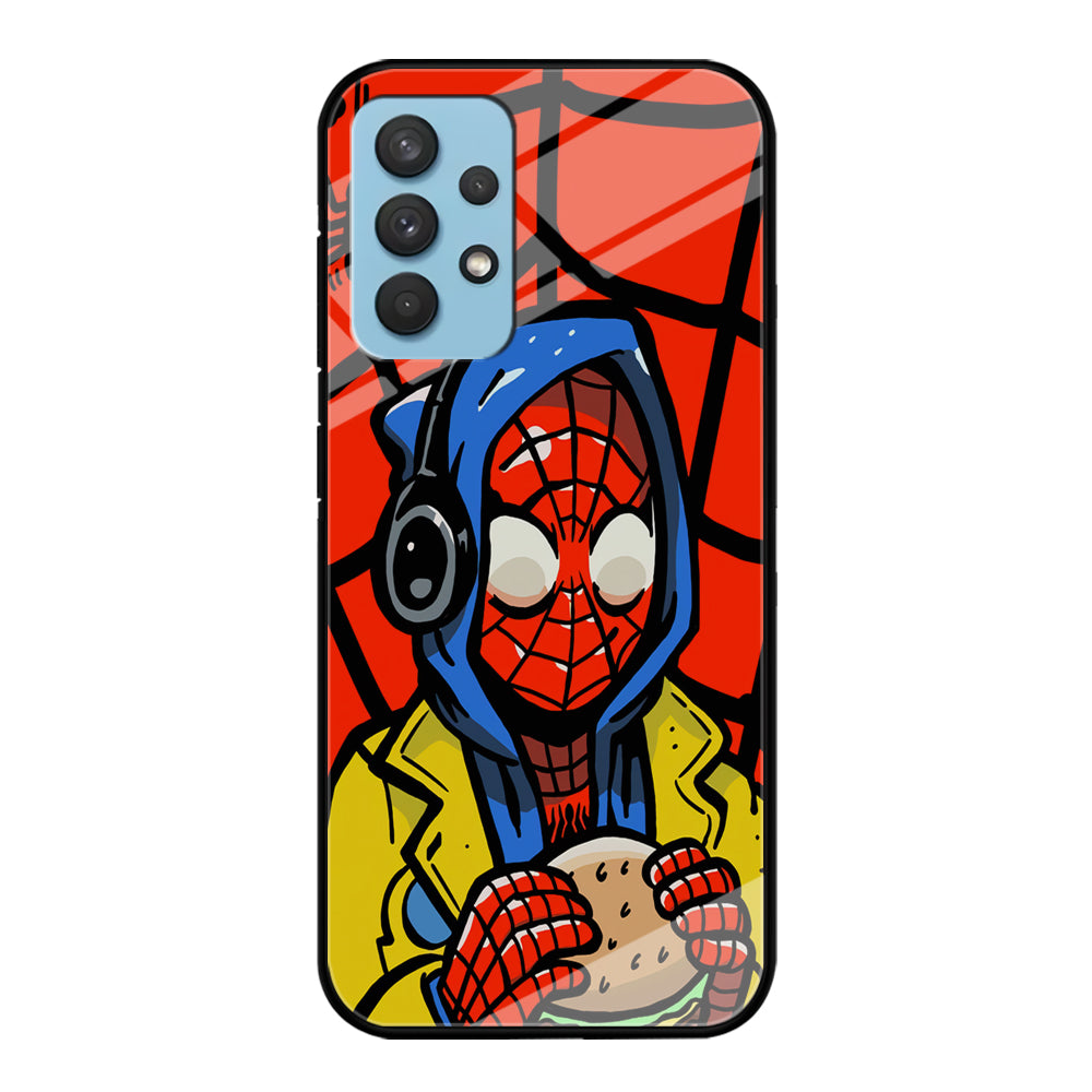 Spiderman Burger Lunch Samsung Galaxy A32 Case