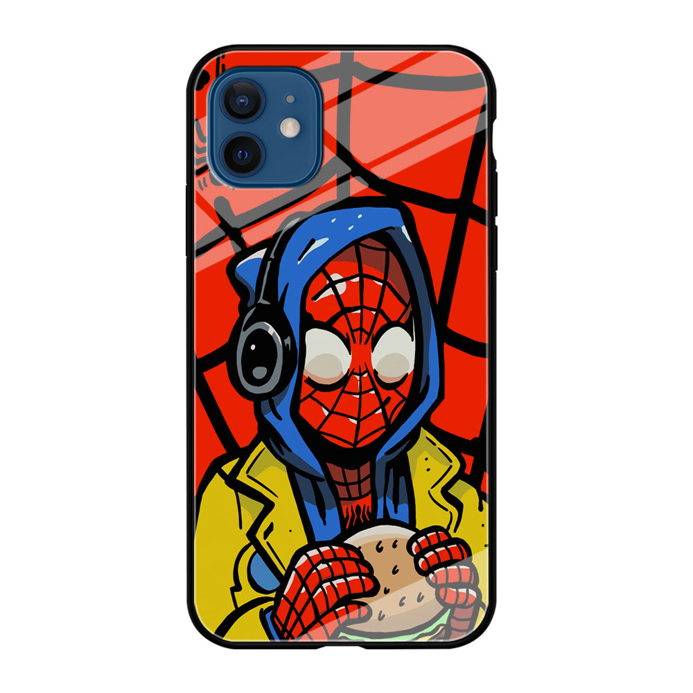 Spiderman Burger Lunch iPhone 12 Case