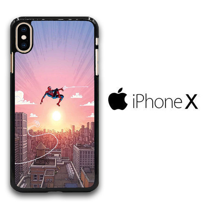 Spiderman Among The Building iPhone X Case