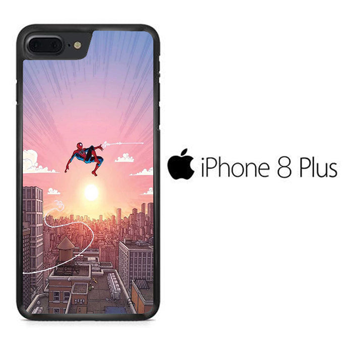 Spiderman Among The Building iPhone 8 Plus Case