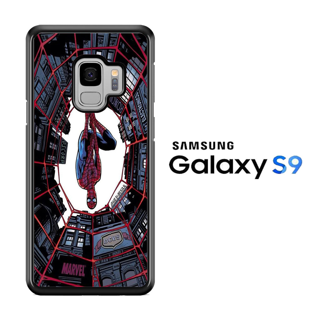 Spiderman Net Under Building Samsung Galaxy S9 Case