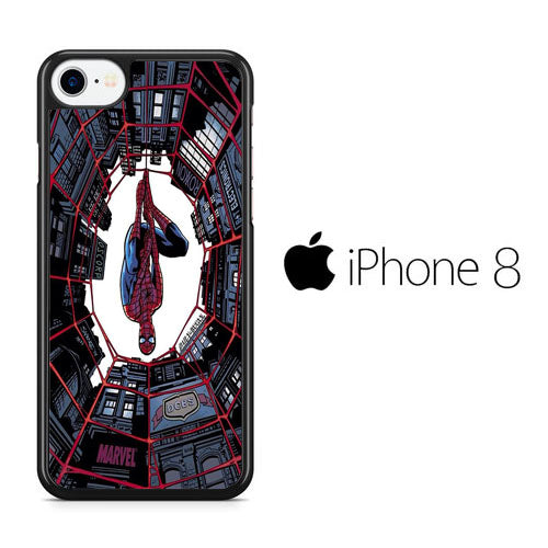 Spiderman Net Under Building iPhone 8 Case
