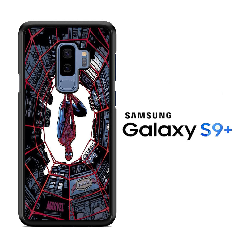 Spiderman Net Under Building Samsung Galaxy S9 Plus Case