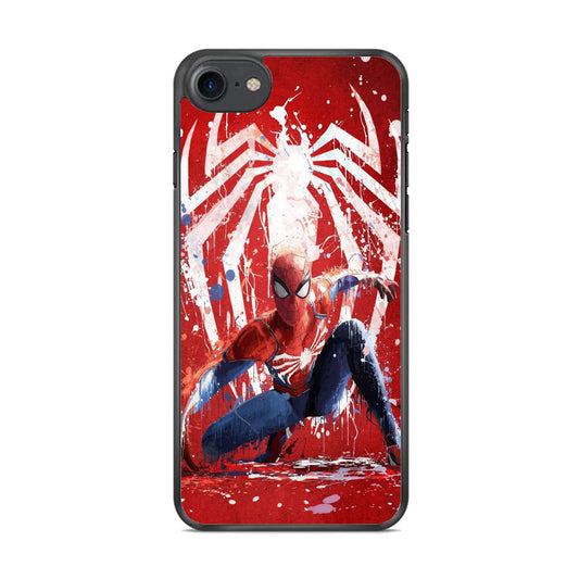 Spiderman Red Paint Art iPhone 7 Case