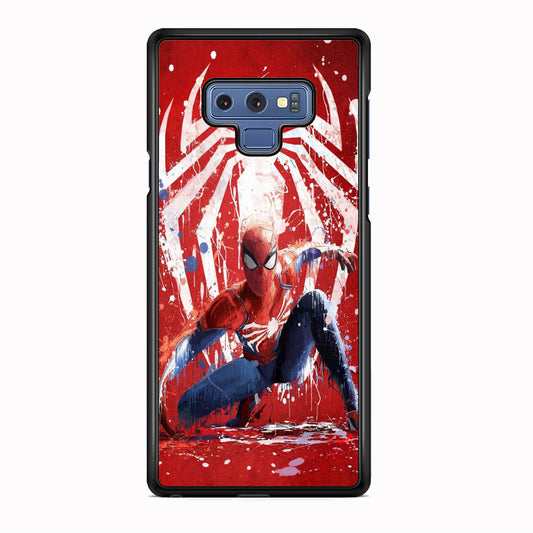 Spiderman Red Paint Art Samsung Galaxy Note 9 Case