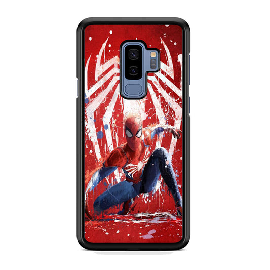 Spiderman Red Paint Art Samsung Galaxy S9 Plus Case