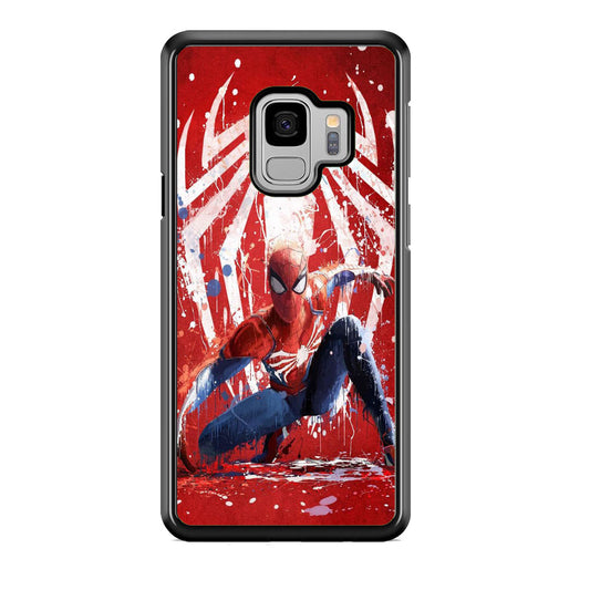 Spiderman Red Paint Art Samsung Galaxy S9 Case