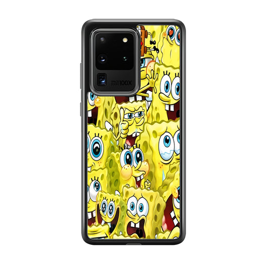 Spongebob Cute Expression Samsung Galaxy S20 Ultra Case