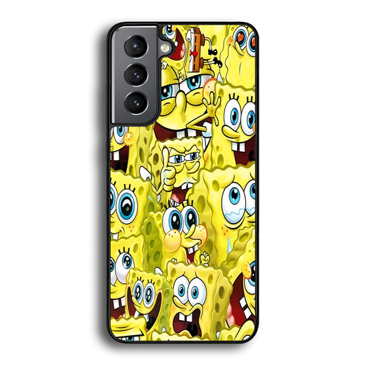 Spongebob Cute Expression Samsung Galaxy S21 Plus Case