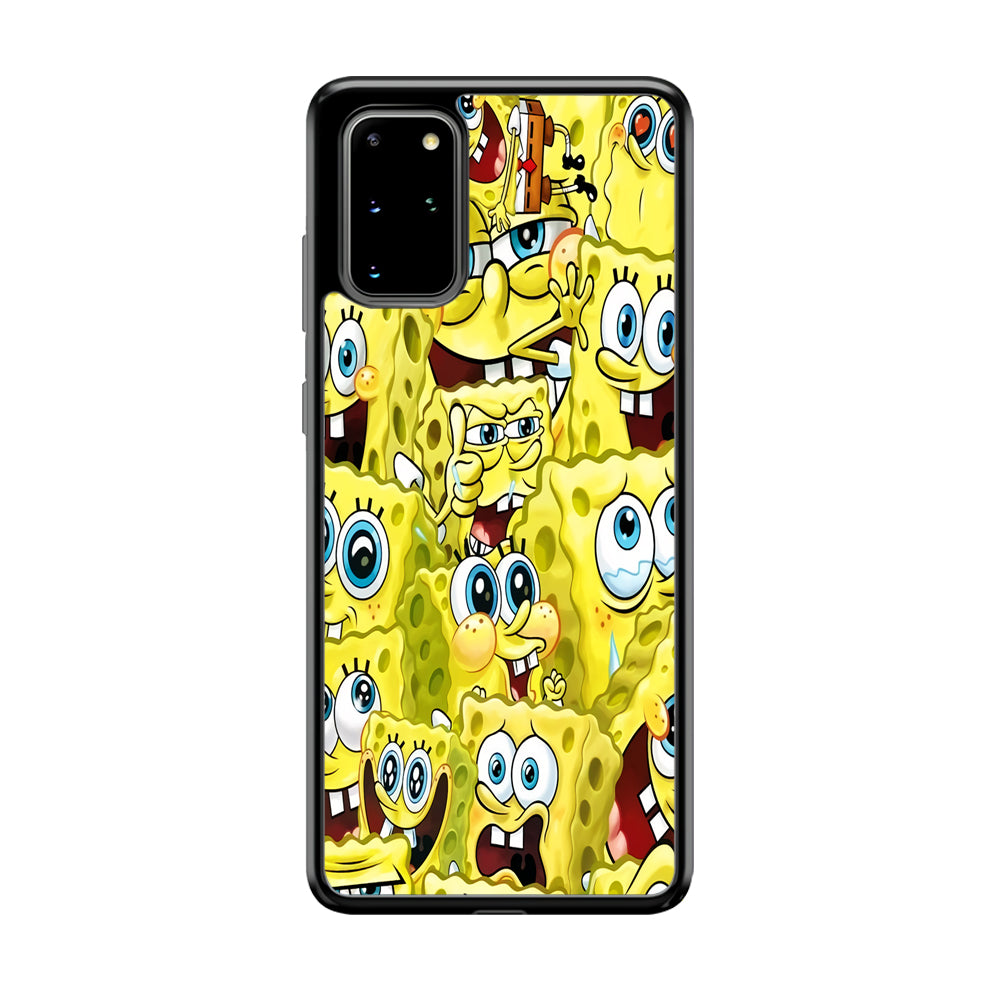 Spongebob Cute Expression Samsung Galaxy S20 Plus Case