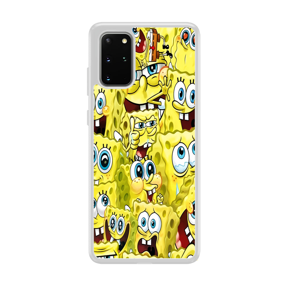 Spongebob Cute Expression Samsung Galaxy S20 Plus Case