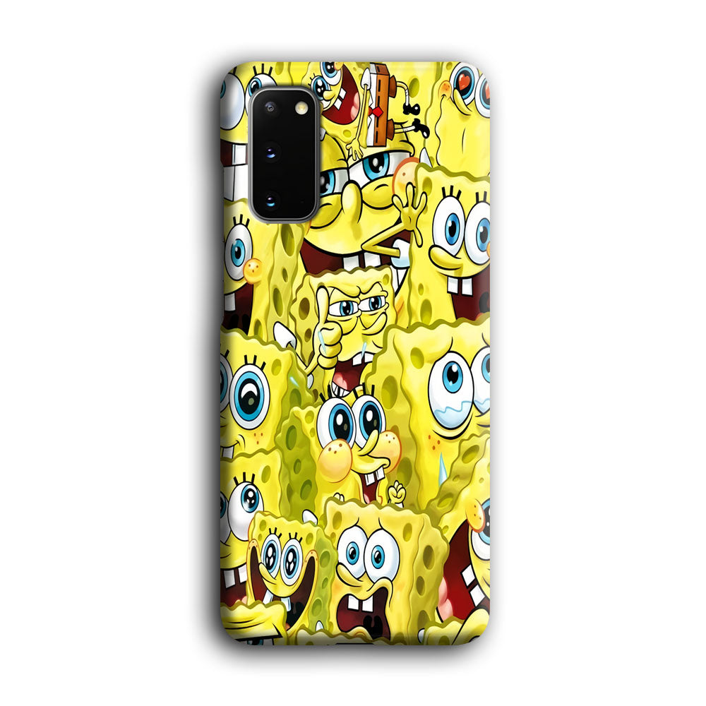 Spongebob Cute Expression Samsung Galaxy S20 Case