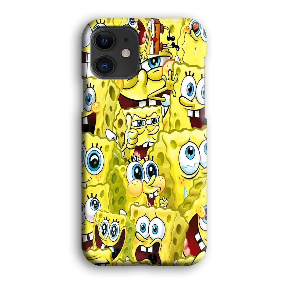 Spongebob Cute Expression iPhone 12 Case