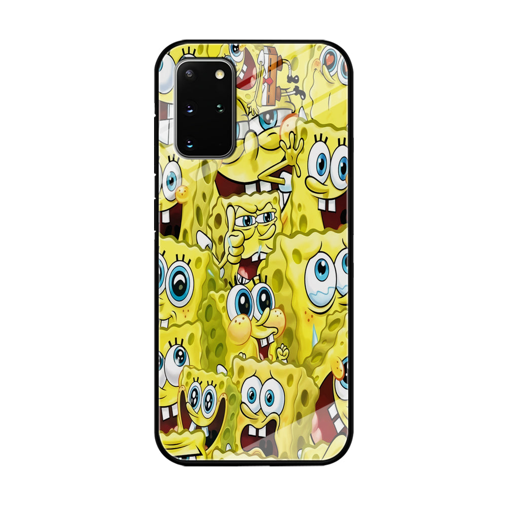 Spongebob Cute Expression Samsung Galaxy S20 Plus Case