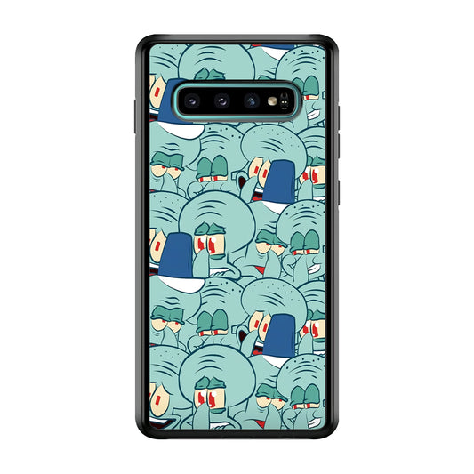 Squidward Expression Samsung Galaxy S10 Plus Case