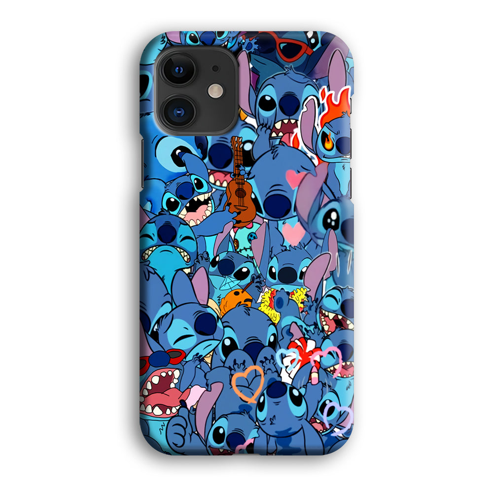 Stitch Cute Expression iPhone 12 Case