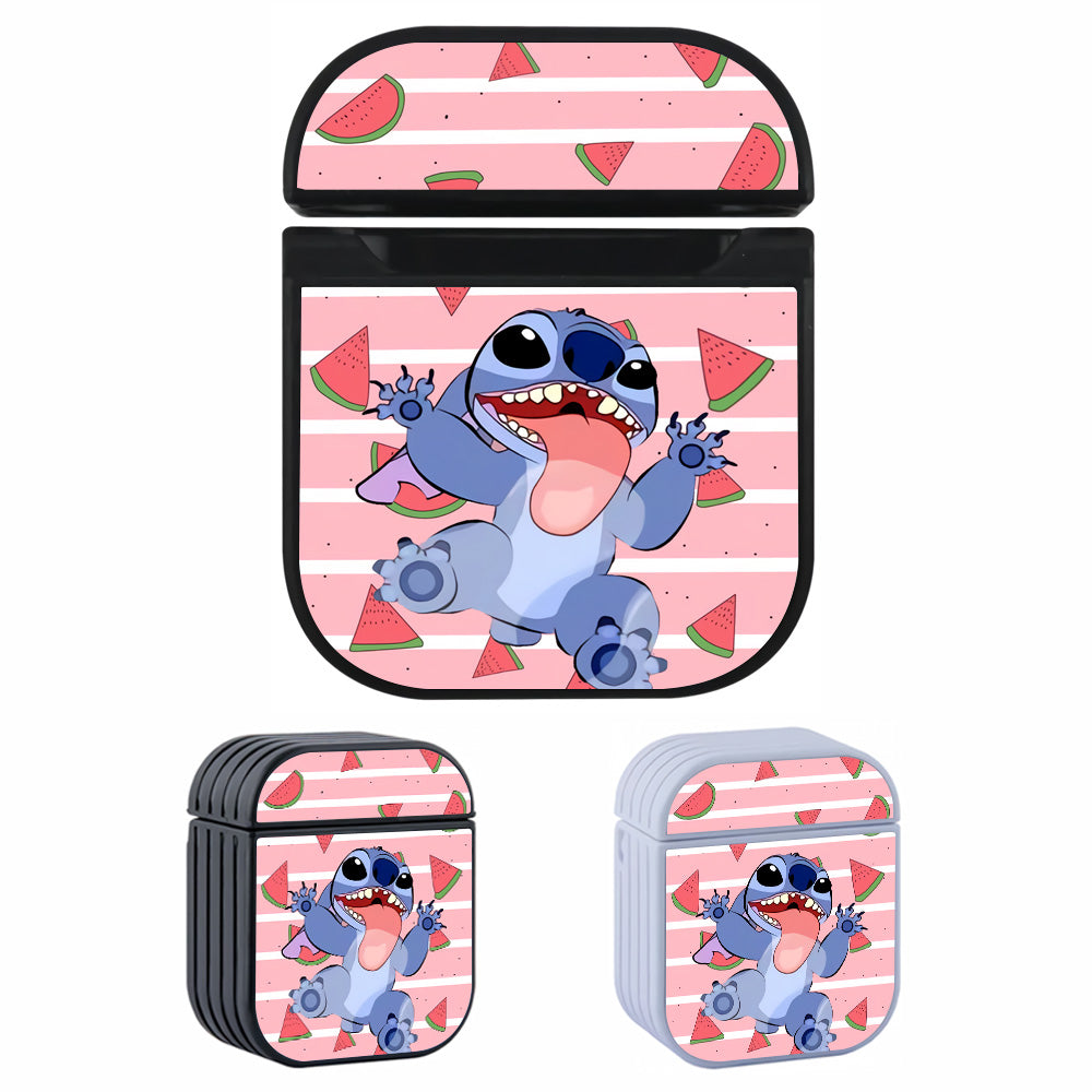 Stitch Fruit Watermelon Hard Plastic Case Cover For Apple Airpods