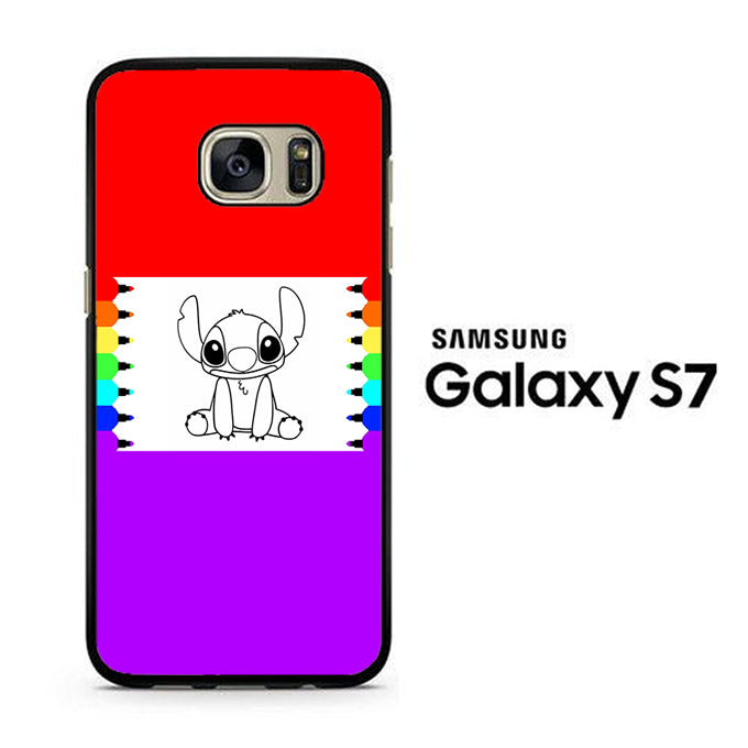 Stitch Drawing Samsung Galaxy S7 Case