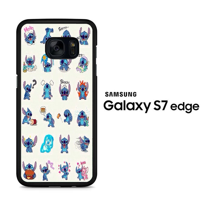 Stitch Emoji Samsung Galaxy S7 Edge Case