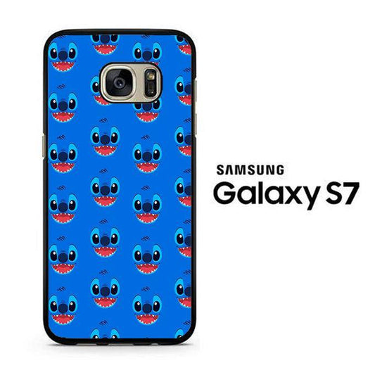 Stitch Face Blue Samsung Galaxy S7 Case - ezzyst