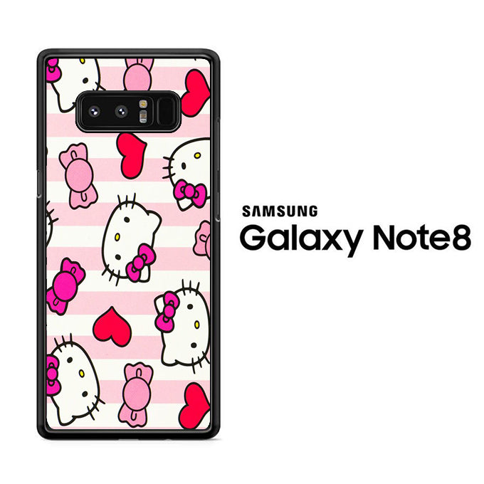 Stripe Love Hello Kitty Samsung Galaxy Note 8 Case