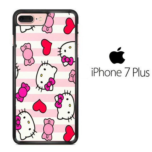 Stripe Love Hello Kitty iPhone 7 Plus Case