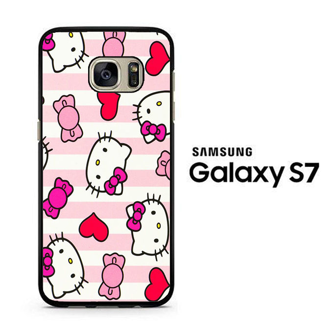Stripe Love Hello Kitty Samsung Galaxy S7 Case