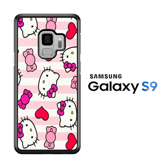 Stripe Love Hello Kitty Samsung Galaxy S9 Case