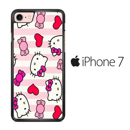 Stripe Love Hello Kitty iPhone 7 Case
