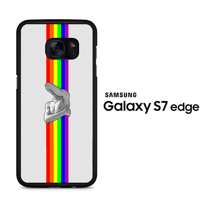 Stripe Rainbow Gym Samsung Galaxy S7 Edge Case