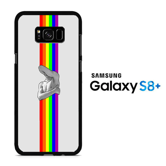 Stripe Rainbow Gym Samsung Galaxy S8 Plus Case