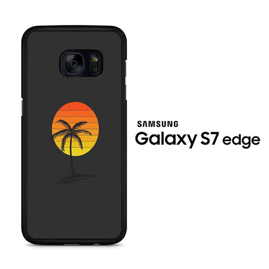 Sunset Coconut Tree Samsung Galaxy S7 Edge Case