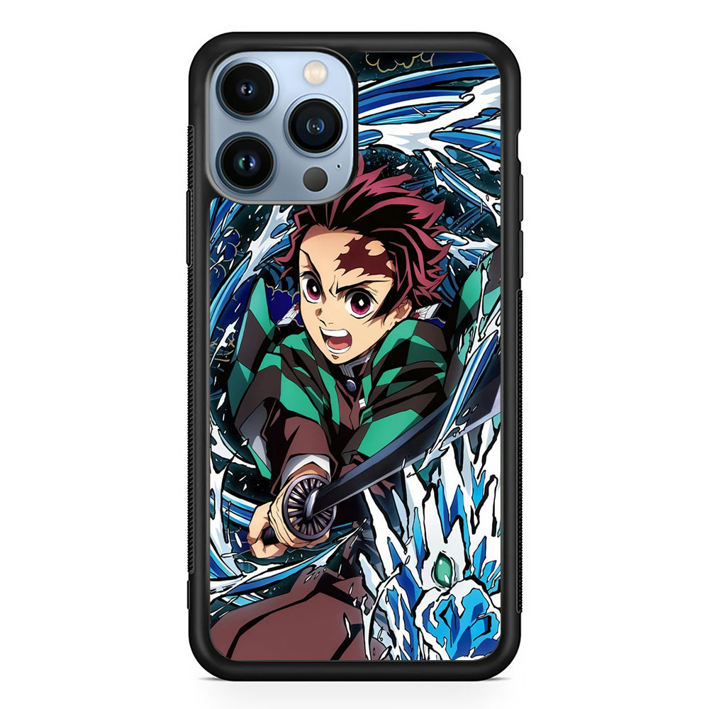 Tanjiro Water Breathing iPhone 13 Pro Max Case